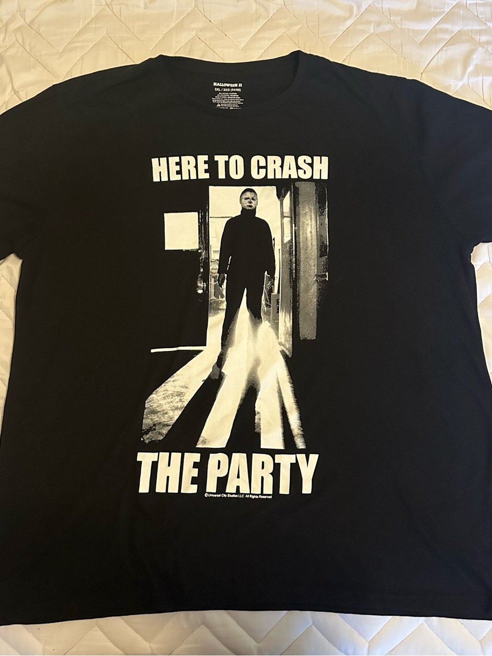 Hot Topic Black Graphic 'Here to Crash the Party' Men's Tee